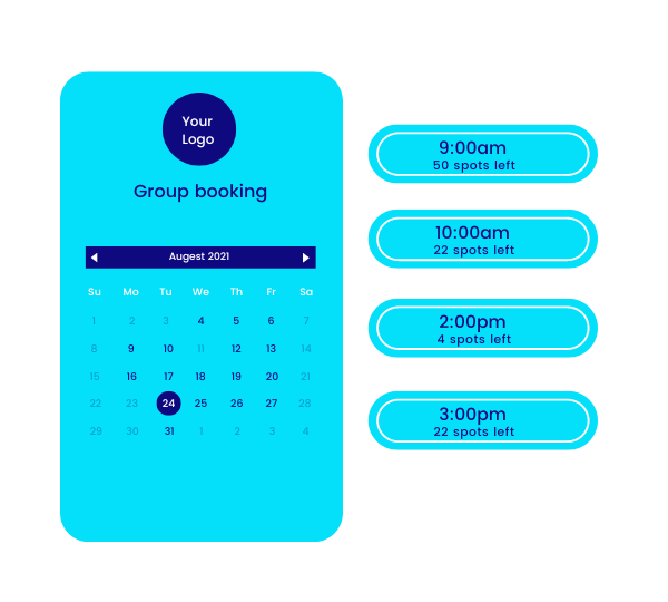 Group scheduling software for online bookings